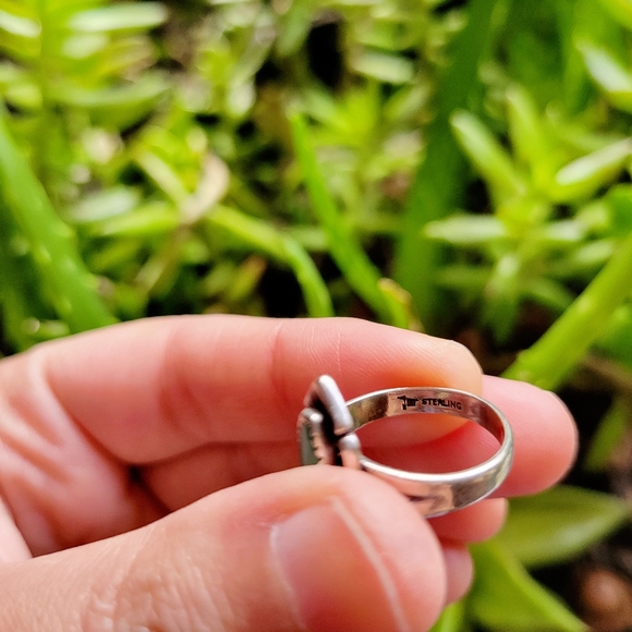 Vintage Bell Trading Post 925 Sterling Silver Turquoise Ring, size 6 - Picture 10 of 12